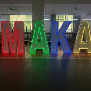 marquee neon letters for graduation party